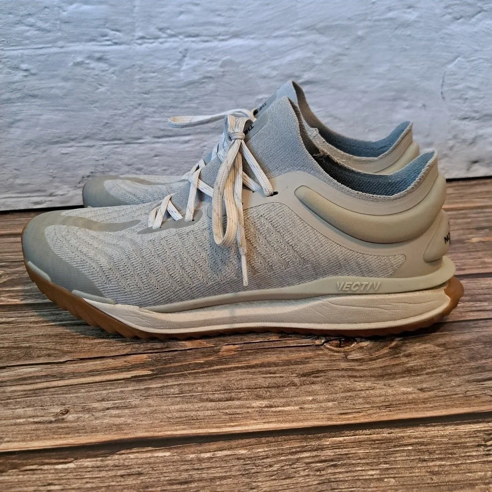The North Face Vectiv Escape Mens 13 Grey White Trail Running Shoes NF0A5G3K